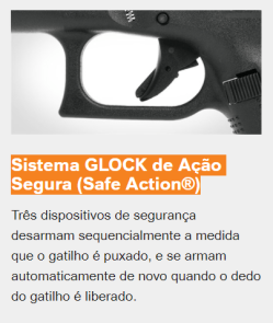 g26gen5 Sistema GLOCK de Ação Segura (Safe Action®)
